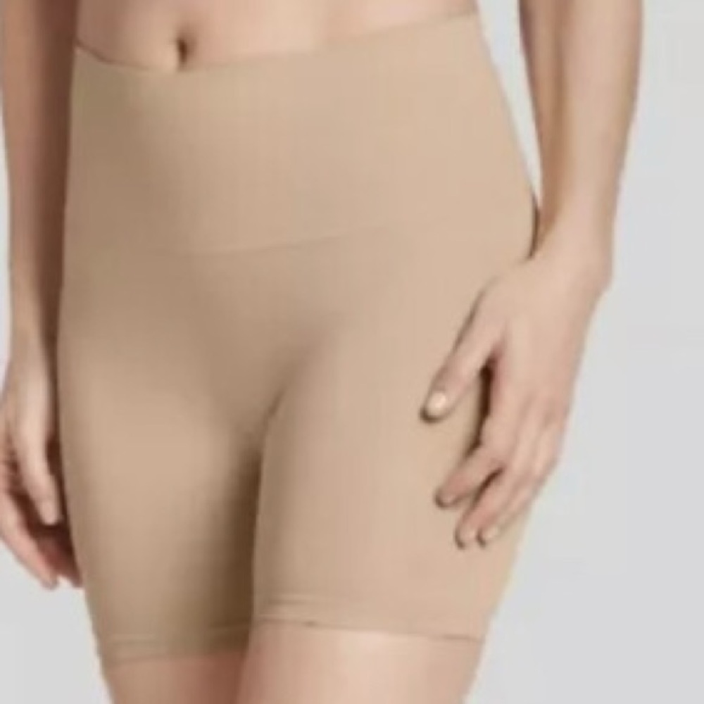 Jockey Generation Slimming Everyday High-Rise MED nude thigh shaper shorts NEW